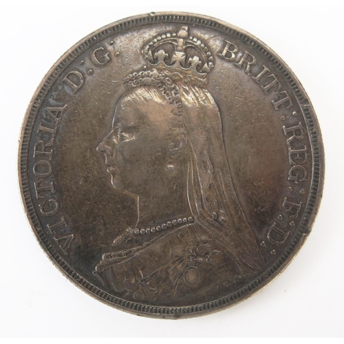 905 - A Victorian Silver Crown 1887