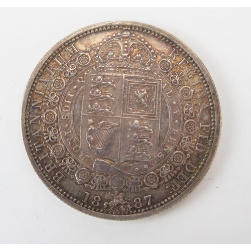 907 - A Victorian Half Crown 1887