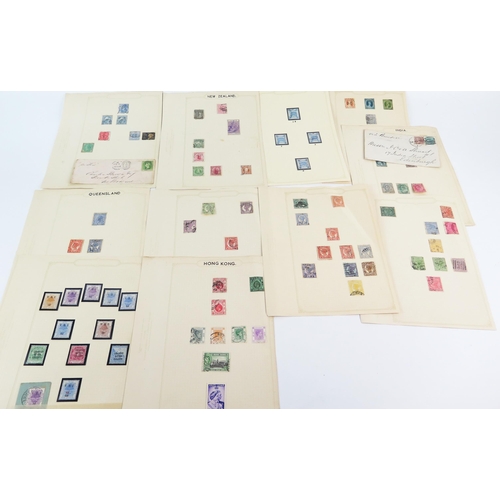 910D - A Collection of Stamps arranged in eleven albums, stockbooks and loose including British Empire K.U.... 