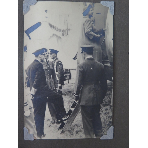 917 - A personal album of photographs of R.A.F. personnel, aircraft, Montgomery, King George VI and native... 