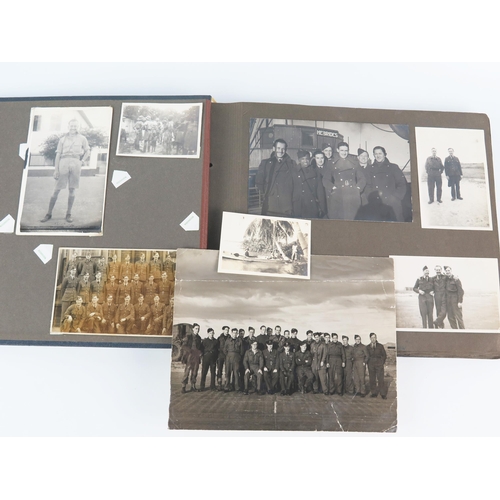 917 - A personal album of photographs of R.A.F. personnel, aircraft, Montgomery, King George VI and native... 