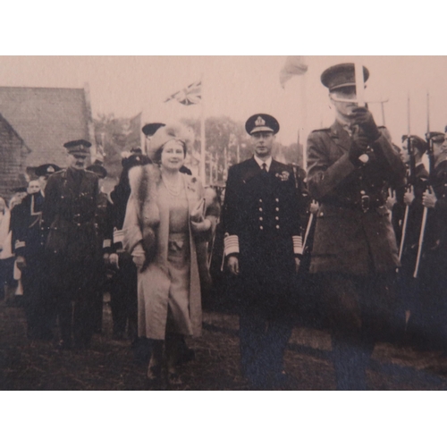 917 - A personal album of photographs of R.A.F. personnel, aircraft, Montgomery, King George VI and native... 