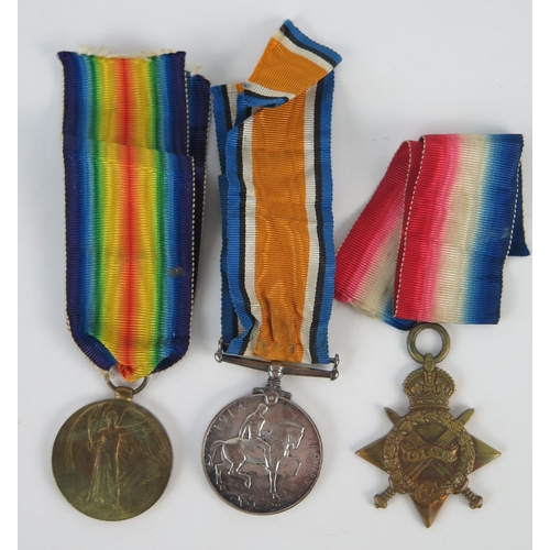 922 - A World War One trio to 276. Pte. J.W.Quinn. R.A.M.C., includes 1914-15 Star, War and Victory Medals