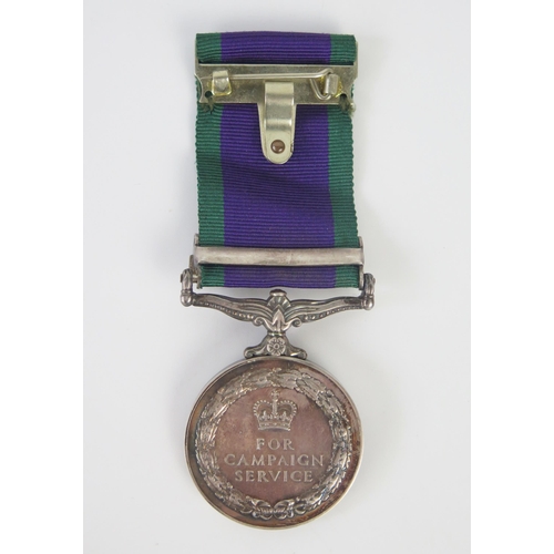 924 - An Elizabeth II General Service Medal to 23968342 Cpl. B T Manners. REME, with Northern Ireland Clas... 