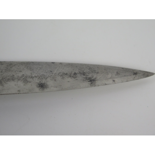 926 - A late 19th century Italian vendetta knife, with 17.5cm folding single edged steel blade, stamped 76... 