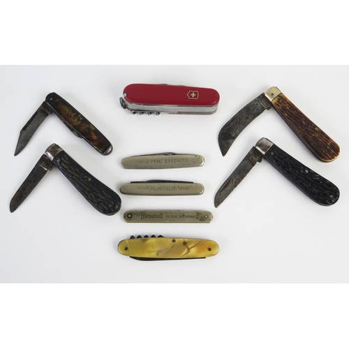 927 - Nine assorted penknives and pocket knives, various makers. (9).