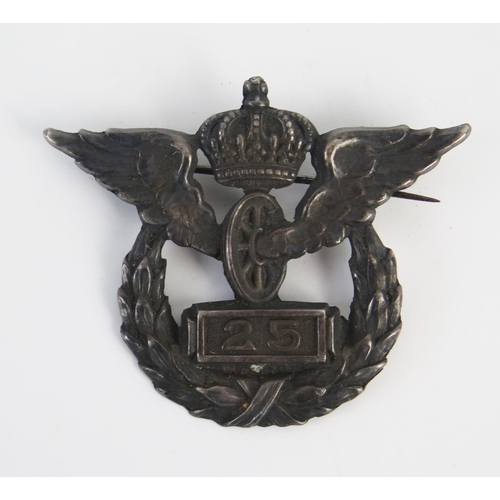 944 - An Imperial Prussian State Railway twenty five years service badge.