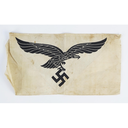 965 - A Third Reich period, Luftwaffe printed cloth sports vest badge.