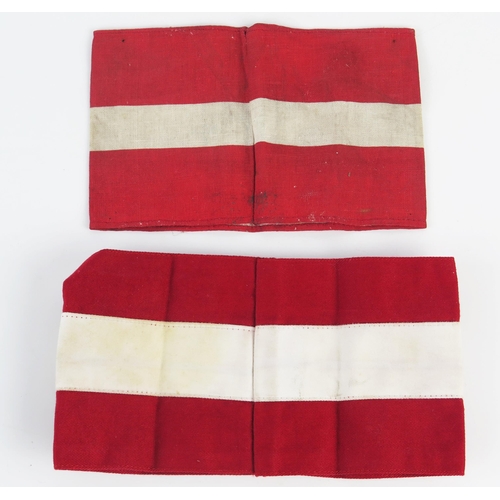 966 - Two Third Reich period Hitler Youth armbands,