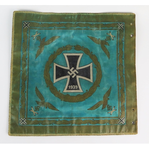 971 - A German Third Reich Period Reichsmarshall Herman Goring printed Command Pennant, 31 x 32cm.