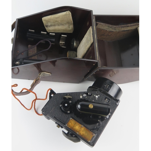 972 - An Air Ministry R.A.F. Mk IX A bubble sextant, contained in a bakelite case.