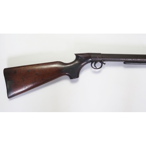 982 - A BSA .177 calibre air rifle, with under lever action, overall length 111cm long.