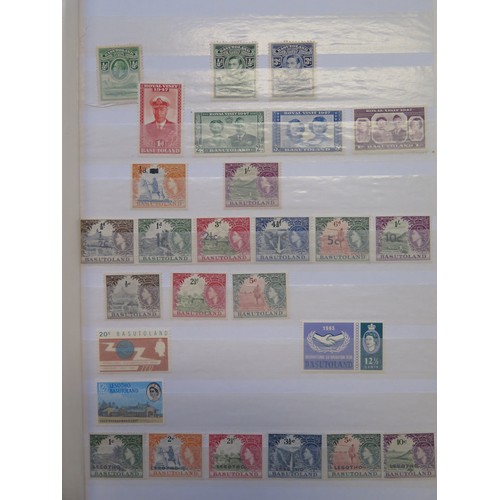 909A - A British Postal Strike [1971] Stamps Shop Display _ Exeter and three albums of world stamps