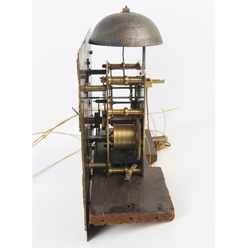 1670 - William Stumbles, Totnes, an oak longcase clock, the eight day five pillared twin train movement str... 