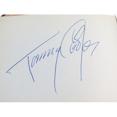 1715 - An Autograph Book including Australian Bowling Team 1950, Bristol Rovers, Sheffield Wednesday, Tommy... 