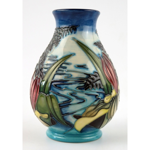 1393 - A Moorcroft pottery vase of ovoid form with 