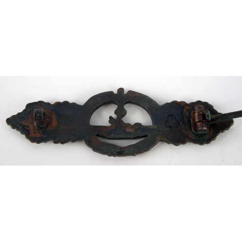 1531 - A Third Reich period Kreigsmarine U-boat  bronze badge.