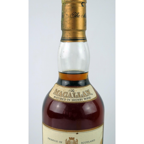 1554 - One bottle The Macallan 10 year old single malt whisky, 70cl.