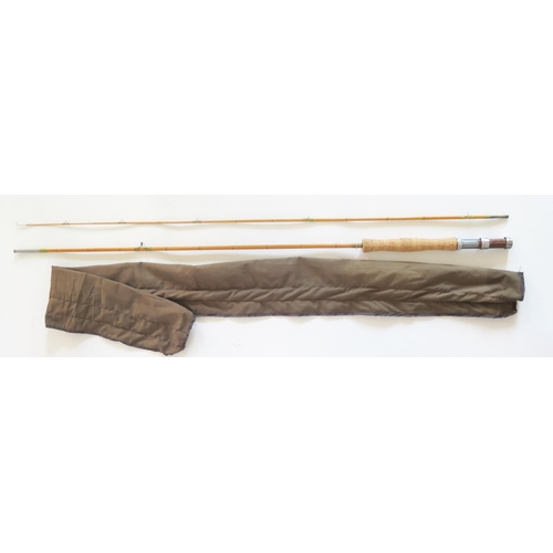 1587 - A modern two-piece split cane trout rod, 6ft 6ins, in canvas bag