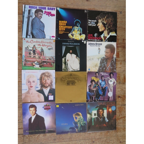 1630 - An extensive collection of 33rpm records, artists include, Led Zeppelin, The Beatles, Abba, Slade, D... 