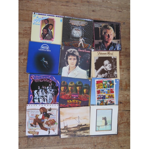 1630 - An extensive collection of 33rpm records, artists include, Led Zeppelin, The Beatles, Abba, Slade, D... 