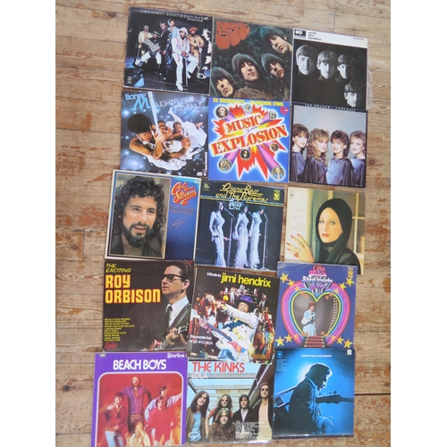 1632 - A collection of assorted 33rpm and 45rpm records, artists include The Sweet, Roy Orbison, The Kinks,... 