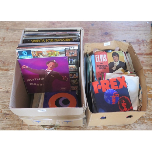 1632 - A collection of assorted 33rpm and 45rpm records, artists include The Sweet, Roy Orbison, The Kinks,... 