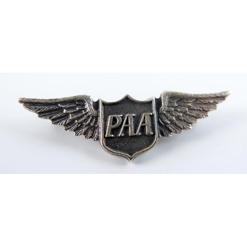 1648 - A Rare Pan American Airways 1930's one year service lapel badge.COLLECTED