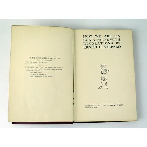 1701A - A A Milne, 'Now We Are Six', 1st ed, 8vo, Methuen & Co, London 1927