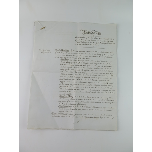 1707 - A Victorian mortgage for sale of land in the County of Buckingham. dated 14th August 1850.10