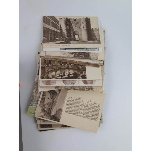 1710 - A small collection of postcards, mostly views of Exeter, together with a photographic memorial photo... 