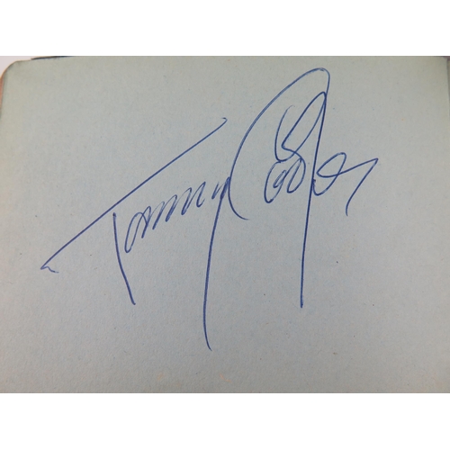 1715 - An Autograph Book including Australian Bowling Team 1950, Bristol Rovers, Sheffield Wednesday, Tommy... 