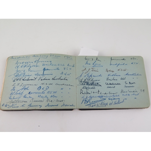 1715 - An Autograph Book including Australian Bowling Team 1950, Bristol Rovers, Sheffield Wednesday, Tommy... 