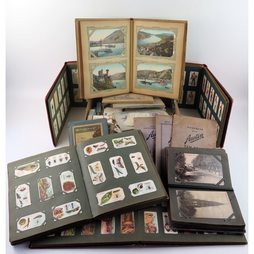 1718 - Wills, Players and others, a large collection of sets and part sets of cigarette cards, contained in... 