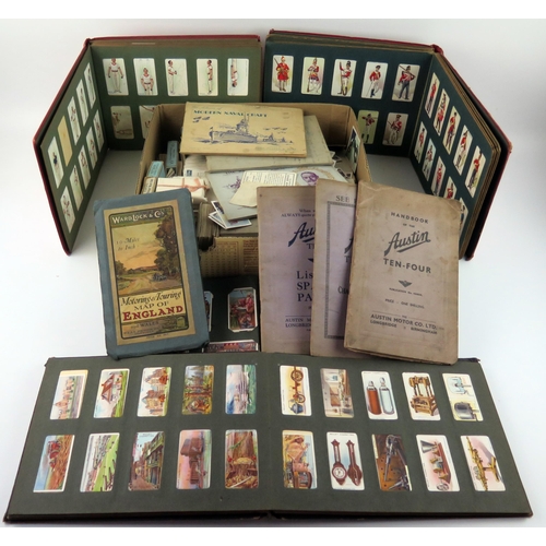 1718 - Wills, Players and others, a large collection of sets and part sets of cigarette cards, contained in... 