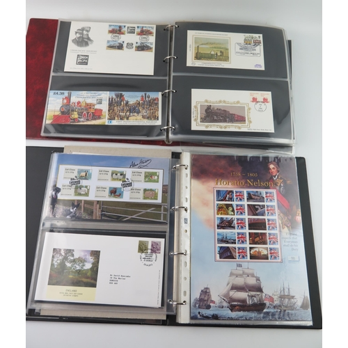 1725 - Two Albums of Stamps including 1srt Class Theme Sheets and R.A.F. signed covers