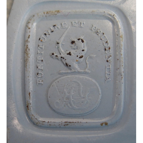 23 - A Georgian Gilt Metal Fob Seal, the citrine? matrix engraved with a half length lion bearing a sword... 