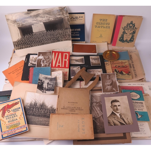 1549 - A collection of World War II period and earlier ephemera, includes diaries from 1937 onwards with ne... 