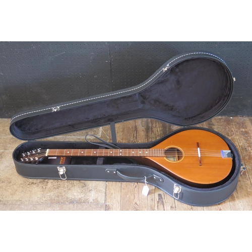 1642 - Paul Hathaway, an Irish long scale Bouzouki, with cedar top, mahogany back and sides, active Headway... 