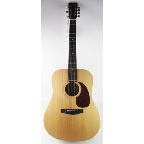 1644 - A Sigma DM7e Dreadnought 7-string acoustic guitar with double G string, with an octave pairing, Stik... 