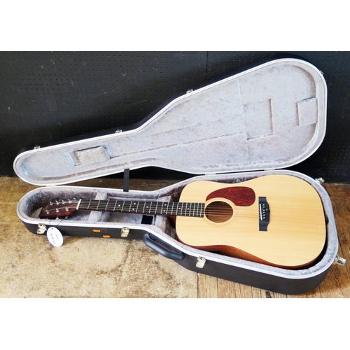 1644 - A Sigma DM7e Dreadnought 7-string acoustic guitar with double G string, with an octave pairing, Stik... 