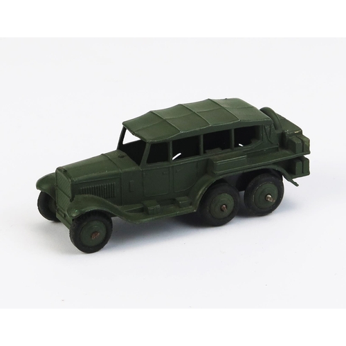 1135 - Dinky 152b Reconnaissance Car - matt green body and ridged hubs - near mint