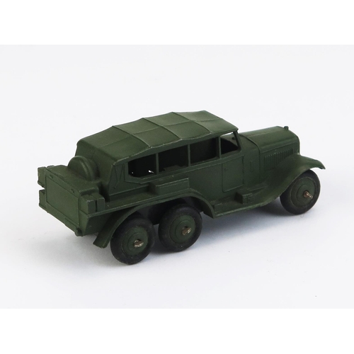 1135 - Dinky 152b Reconnaissance Car - matt green body and ridged hubs - near mint