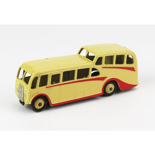 1144 - Dinky 29f Observation Coach - cream, red flashes, cream ridged hubs - excellent