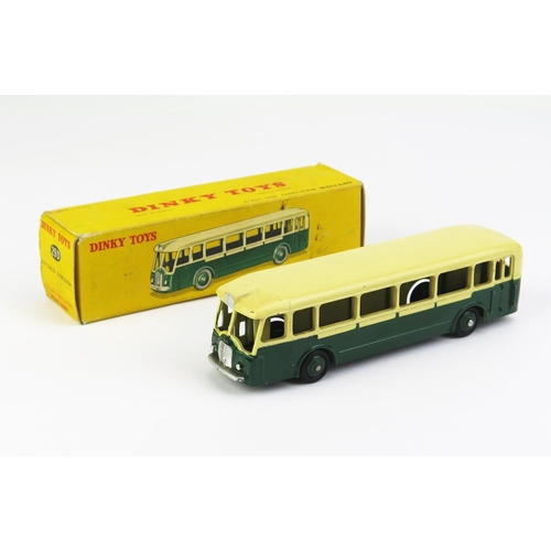 1158 - French Dinky 29D Somua-Panhard Paris Bus - two-tone dark green/cream, dark green ridged hubs, unders... 