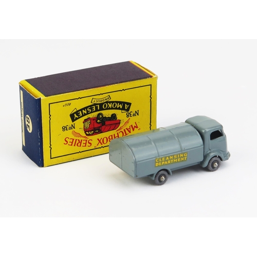 1182 - Matchbox Moko 38a Karrier Refuse Collector - Stannard Code  7, grey, silver trim, 