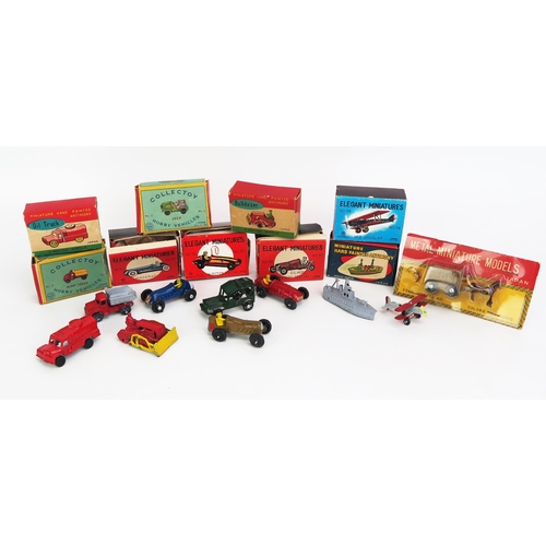 1228 - Line Mar Toys (Japan) and Others Miniature Toy Cars, Trucks, Plane, Boat etc, some similar to Matchb... 