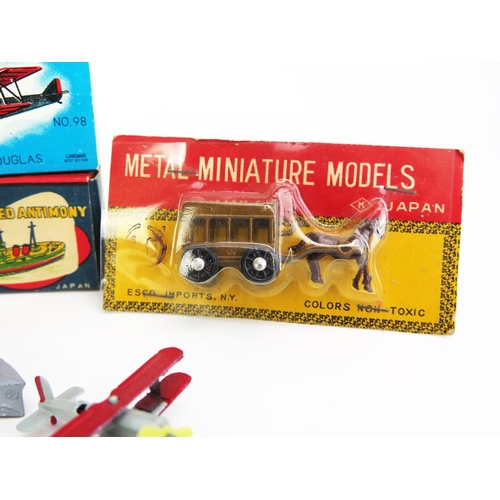 1228 - Line Mar Toys (Japan) and Others Miniature Toy Cars, Trucks, Plane, Boat etc, some similar to Matchb... 