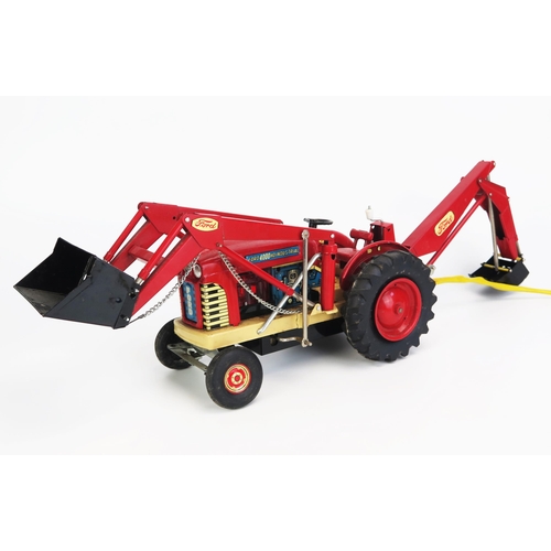 1232 - Cragstan (Japan) Ford 4000 HD Industrial Battery Operated Tinplate Tractor - near mint, lovely examp... 