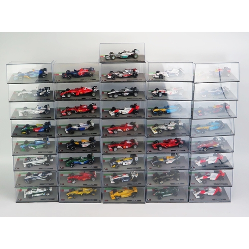 1258 - 41 Panini F1 Model Racing Cars from the 1980's to 2010's, 1:43 Scale including Red Bull, Ferrari, Br... 